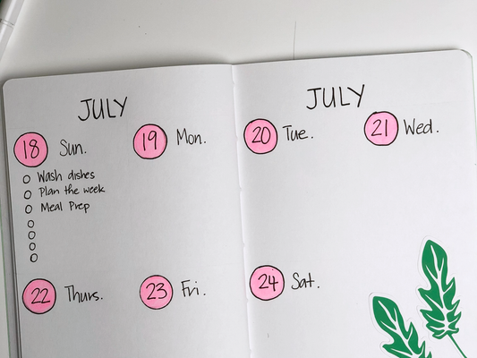 A Bullet Journal Weekly Spread in 5 Easy Steps