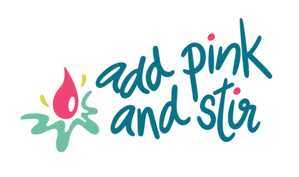 Add Pink and Stir Stationery logo