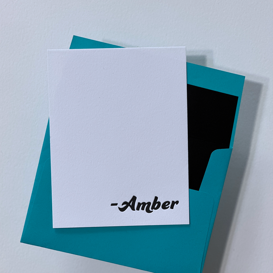 Amber | Personalized Note Cards Set