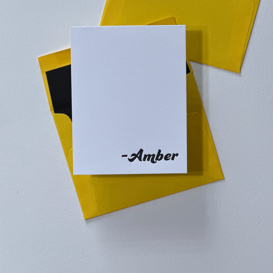 Amber | Personalized Note Cards Set