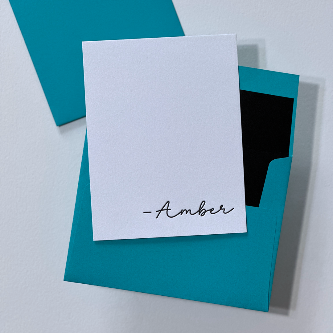 Amber | Personalized Note Cards Set