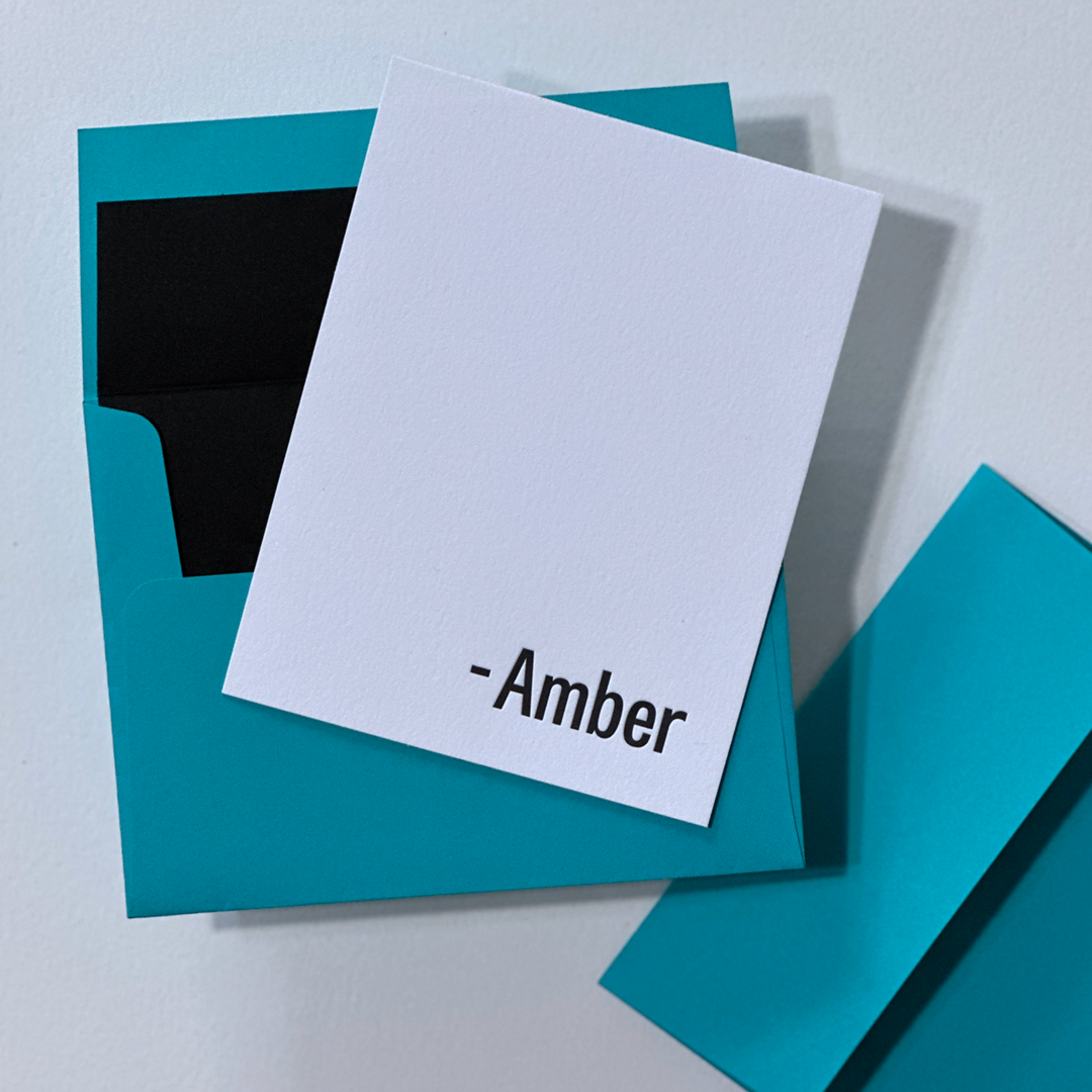 Amber | Personalized Note Cards Set