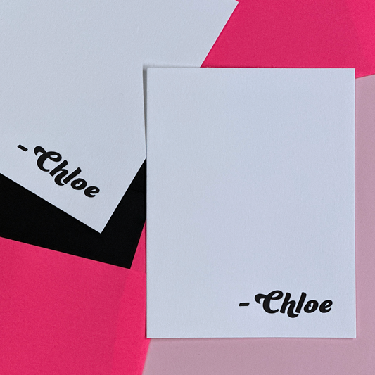 Chloe | Personalized Note Cards Set
