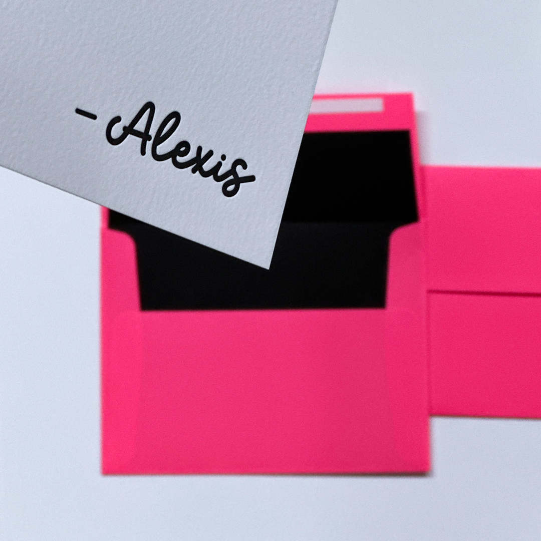 Personalized Signature Stationery | Letterpress Printed Note Cards