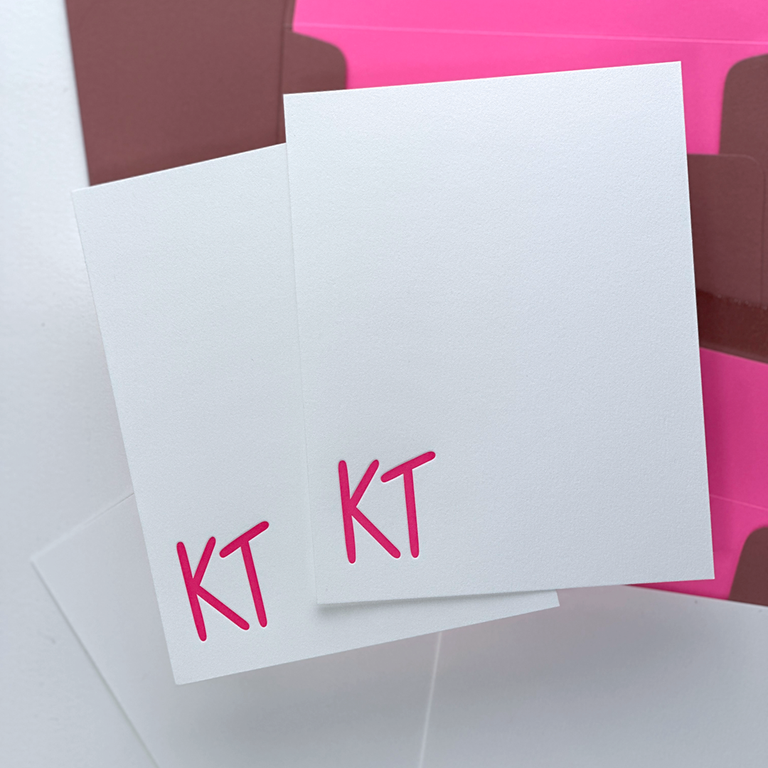 Custom Stationery Sets | Letterpress Note Card Custom Sets