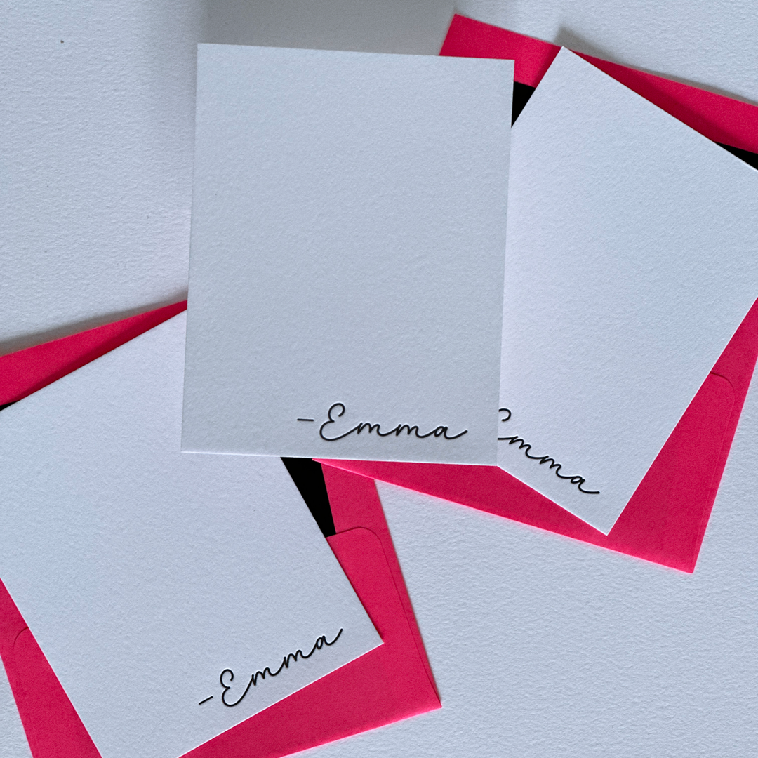 Emma | Personalized Note Cards Set