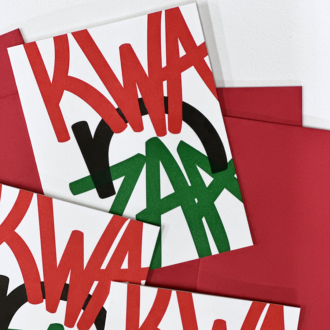KWA-N-ZAA, Letterpress Greeting Card