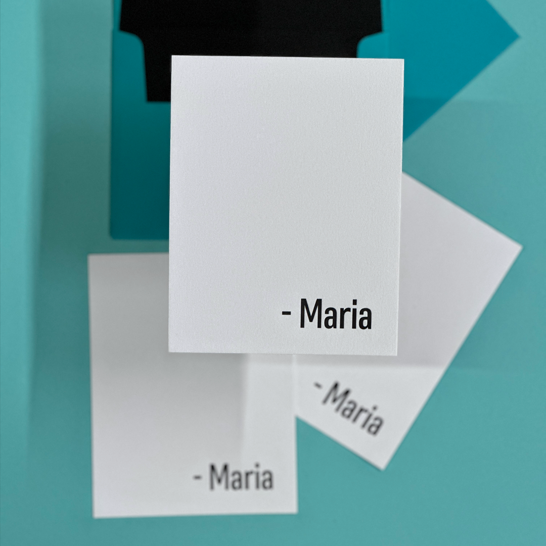 Maria | Personalized Note Cards Set