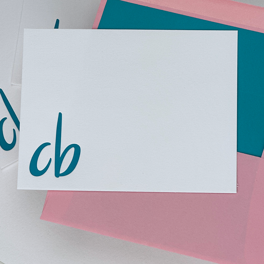 Monogram Stationery (The Brights) | Personalized Notecards