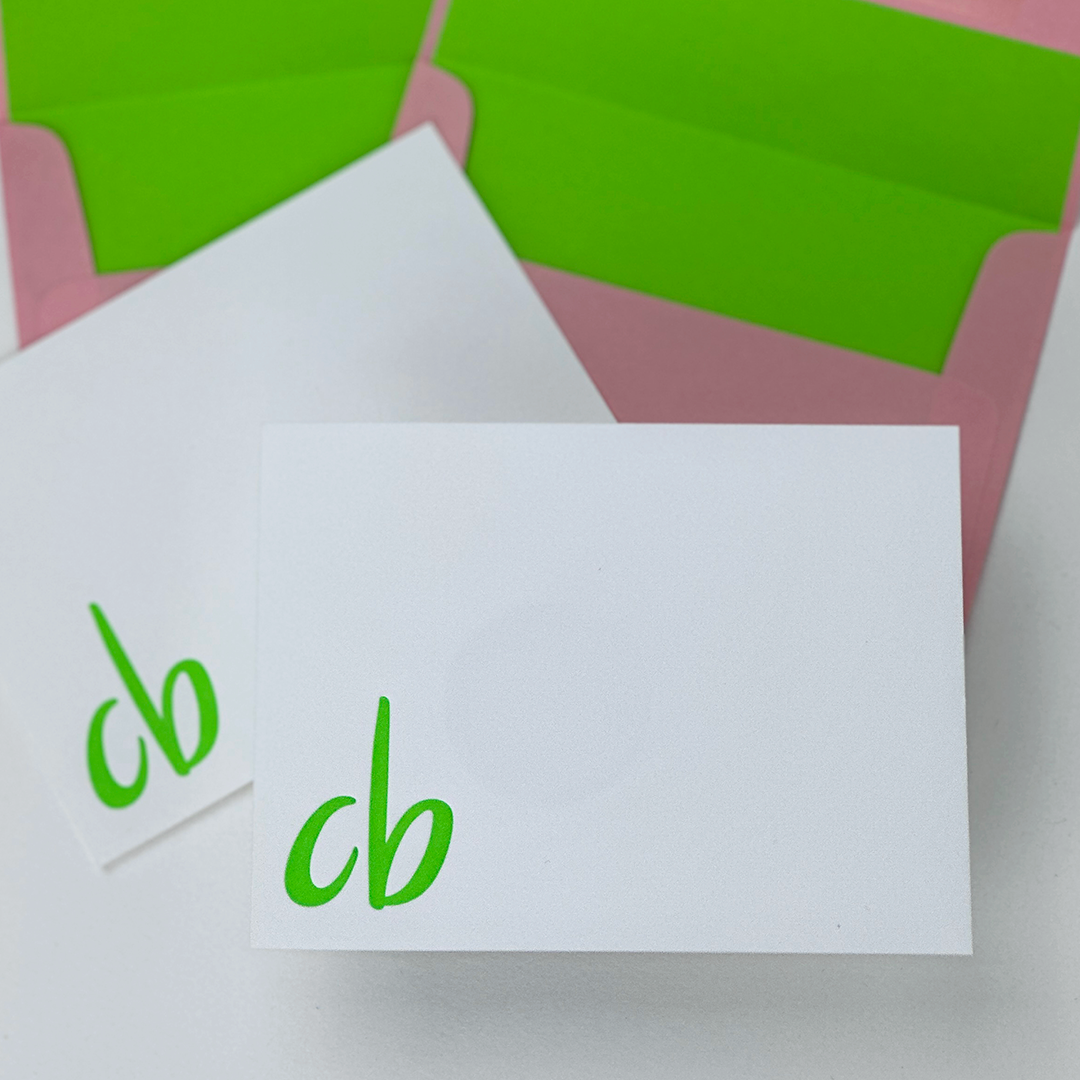 Monogram Stationery (The Brights) | Personalized Notecards