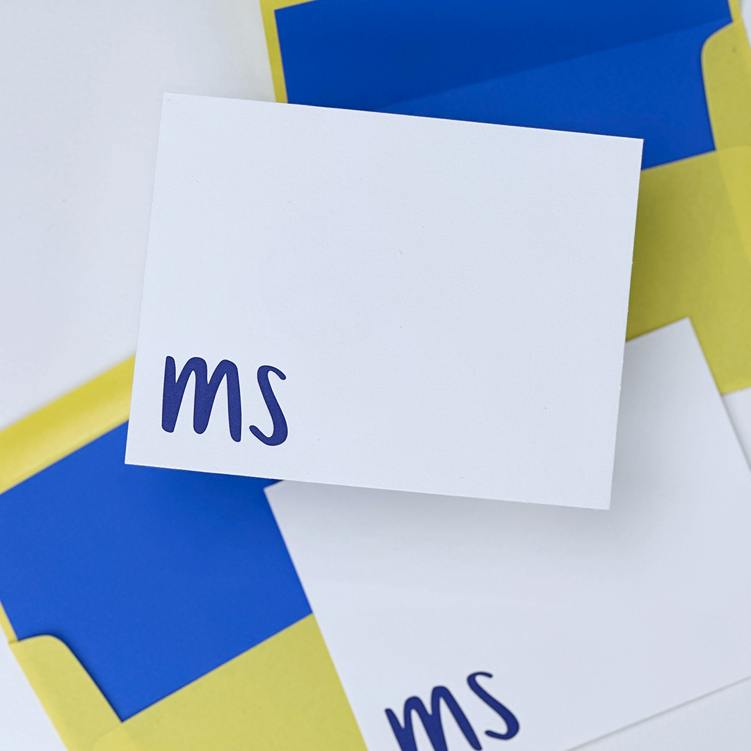 Monogram Stationery (The Brights) | Personalized Notecards