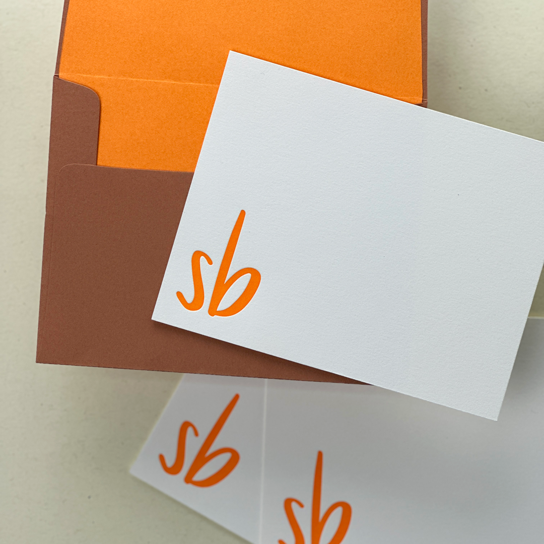 Monogram Stationery (The Nudes) | Personalized Note Card Sets