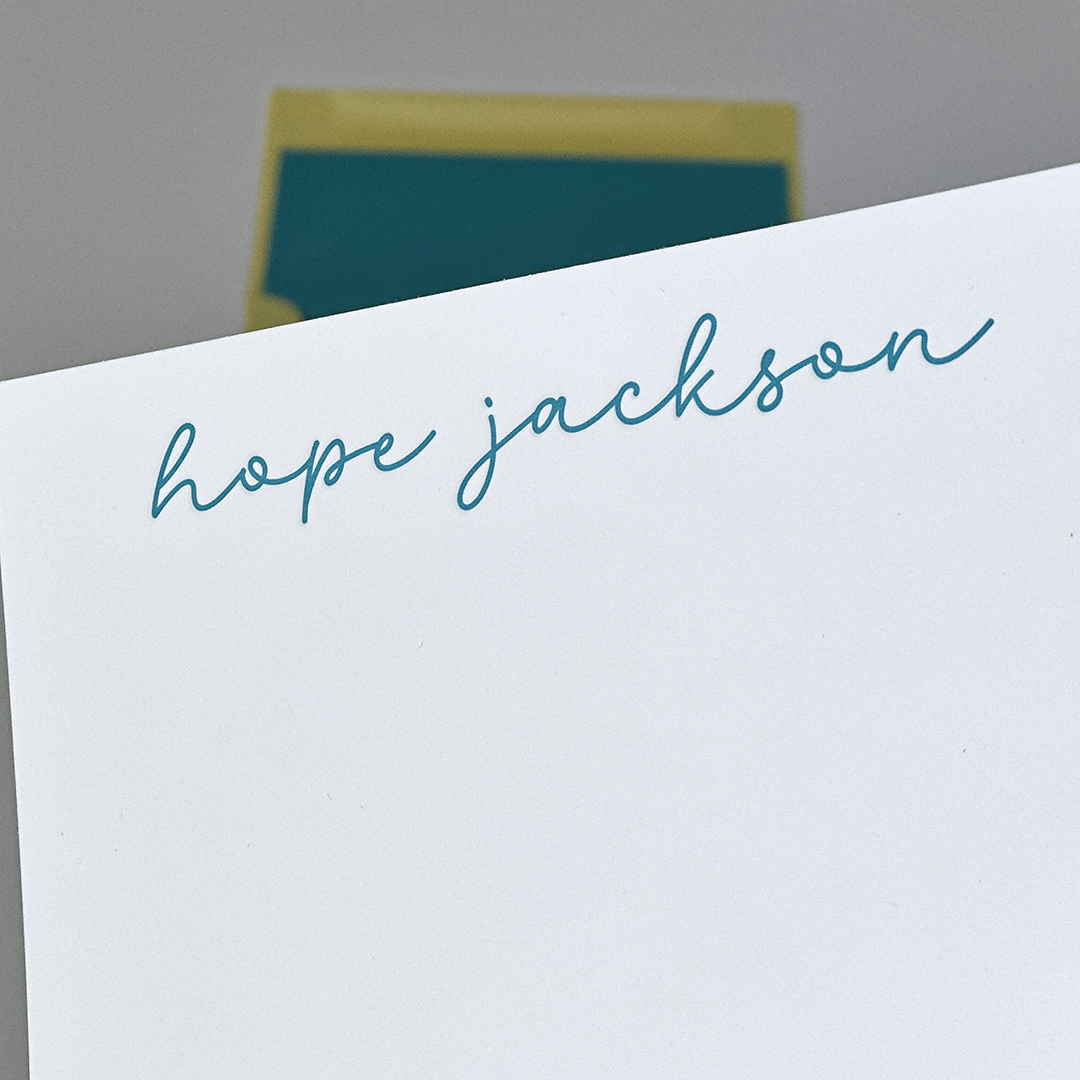 Custom Stationery (The Brights) | Letterpress Note Card Sets