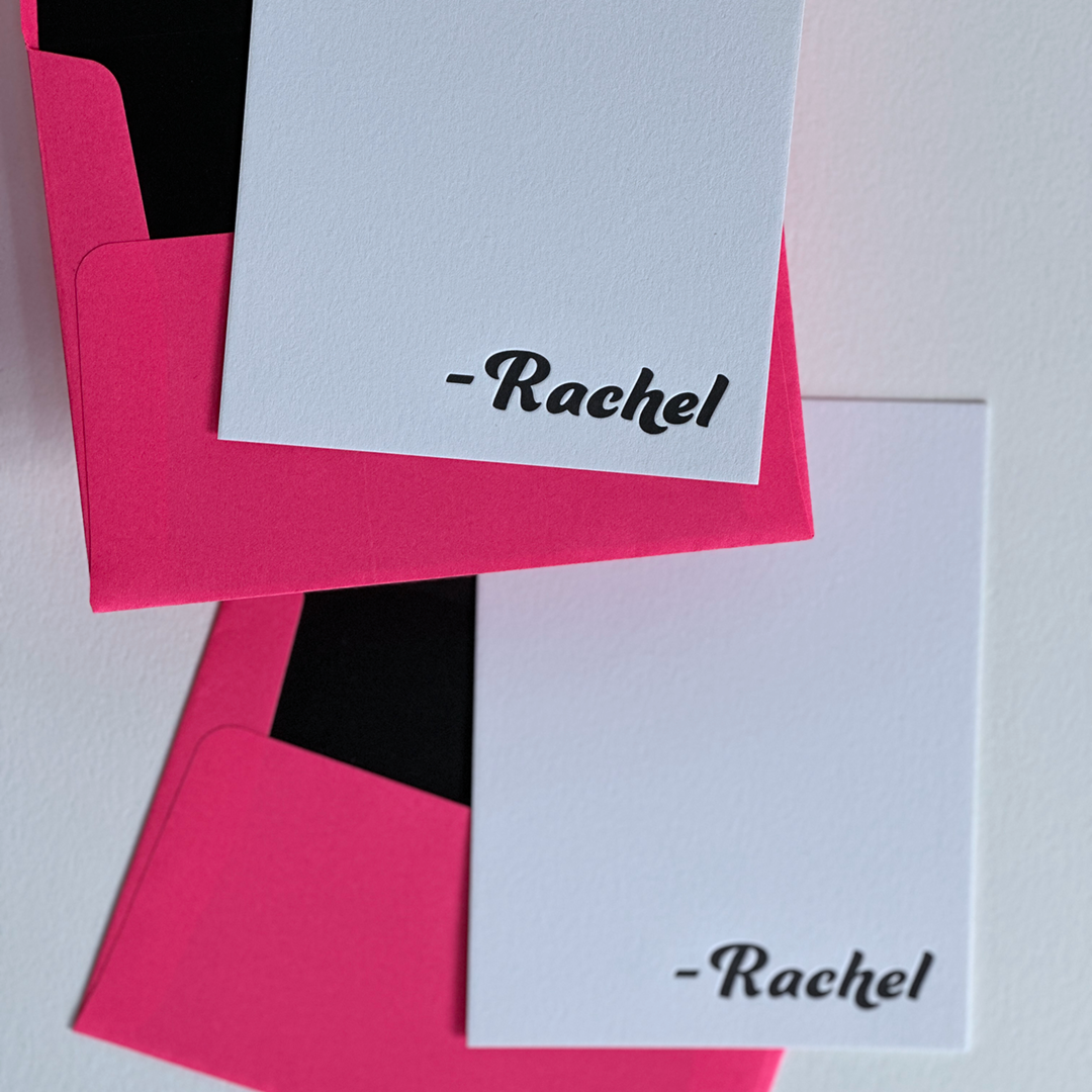 Rachel | Personalized Note Cards Set