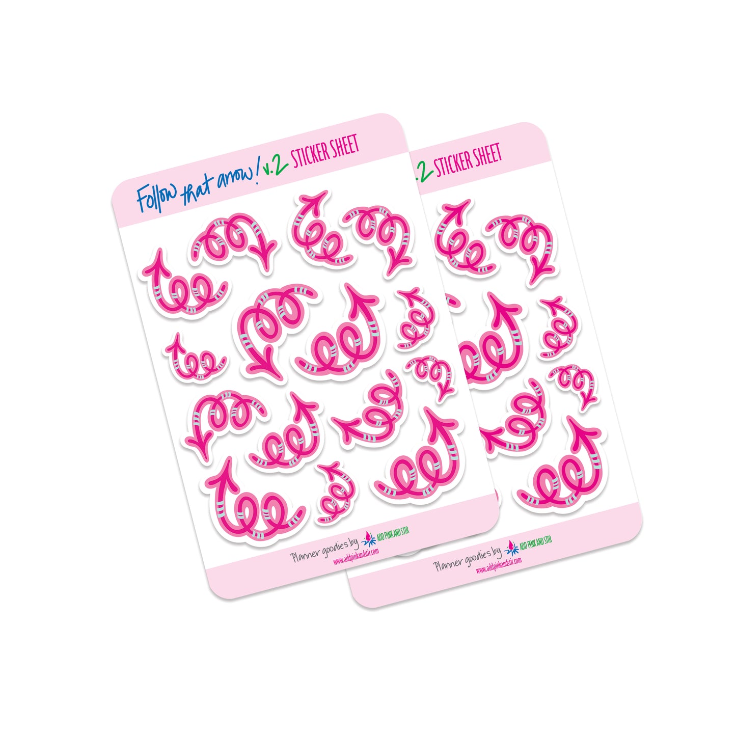 Follow that Arrow v. 2 Sticker Sheet | Bullet Journal Stickers