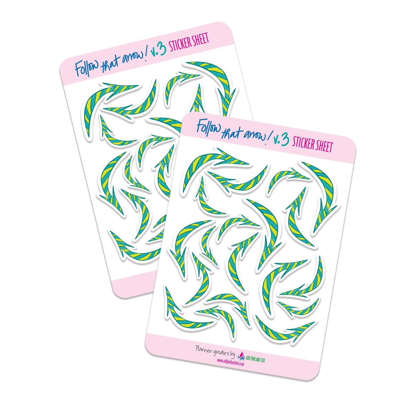 Follow that Arrow v.3 Sticker Sheet | Daily Planner Stickers