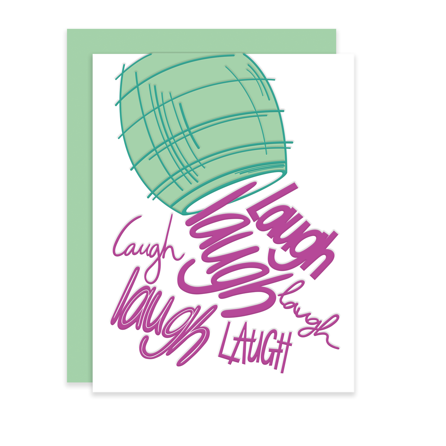 Barrel of Laughs | Letterpress Card