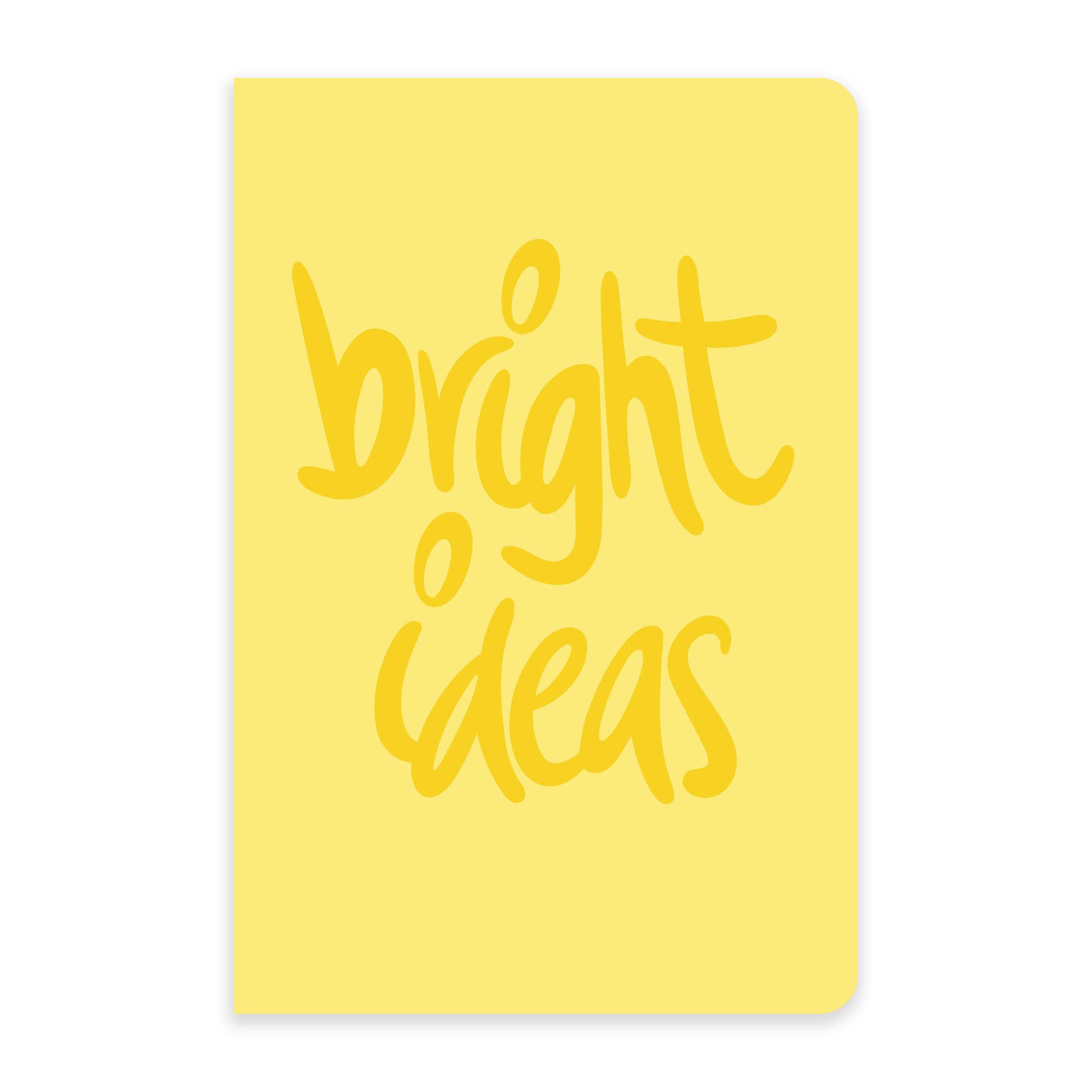 Bright Ideas Pocket Letterpress Notebook Add Pink and Stir Stationery