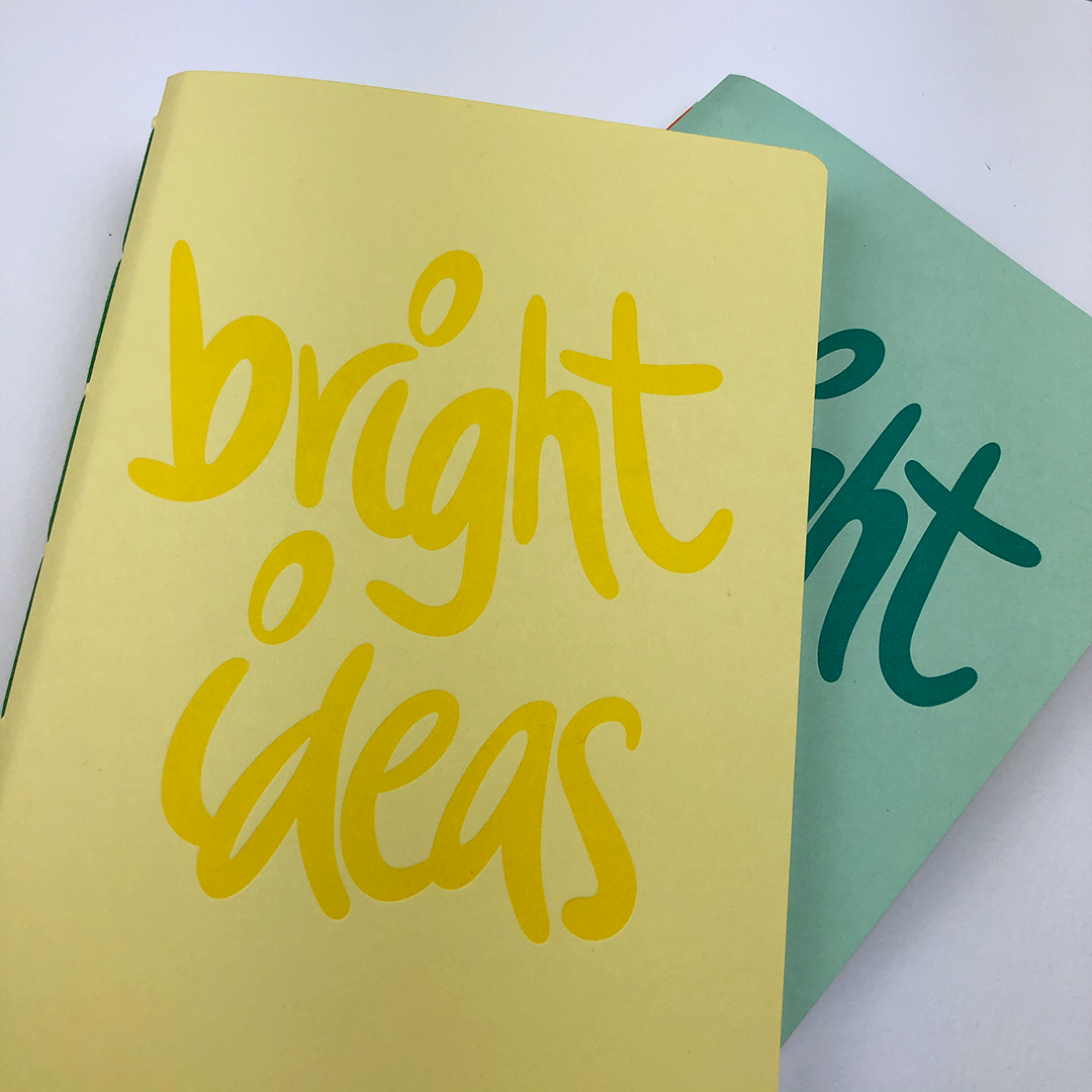 Bright Ideas- Large Notebook | Letterpress Bullet Journal