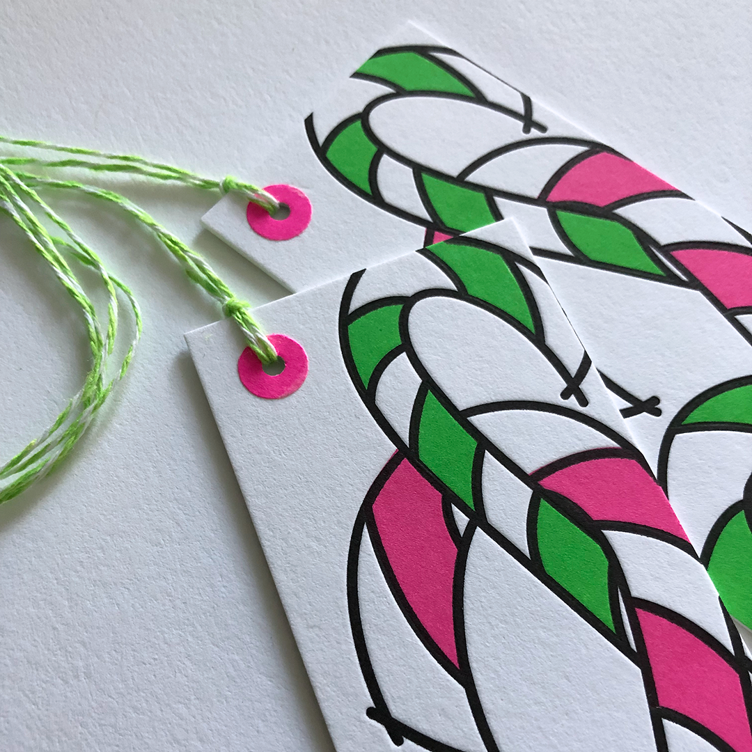 Christmas Gift Tags | Candy Cane Holiday Tags (set of 6)
