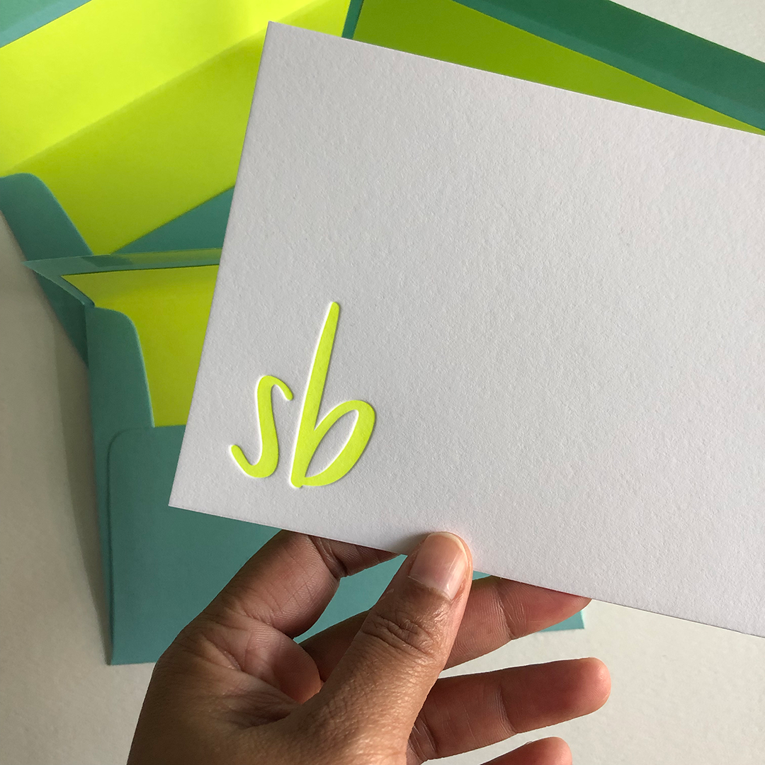 Monogram Stationery (The Brights) | Personalized Notecards