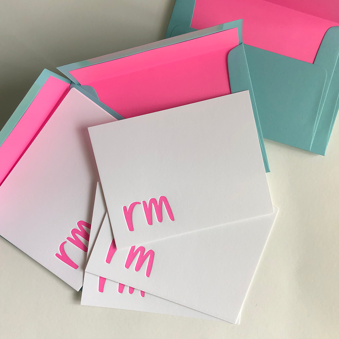 Monogram Stationery (The Brights) | Personalized Notecards