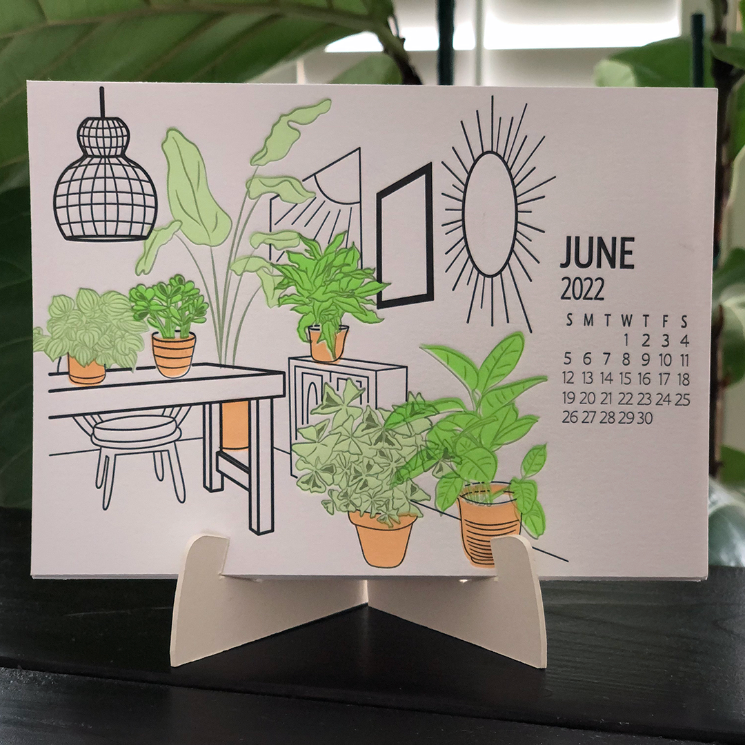 2022 Letterpress Calendar | Desk Accessories