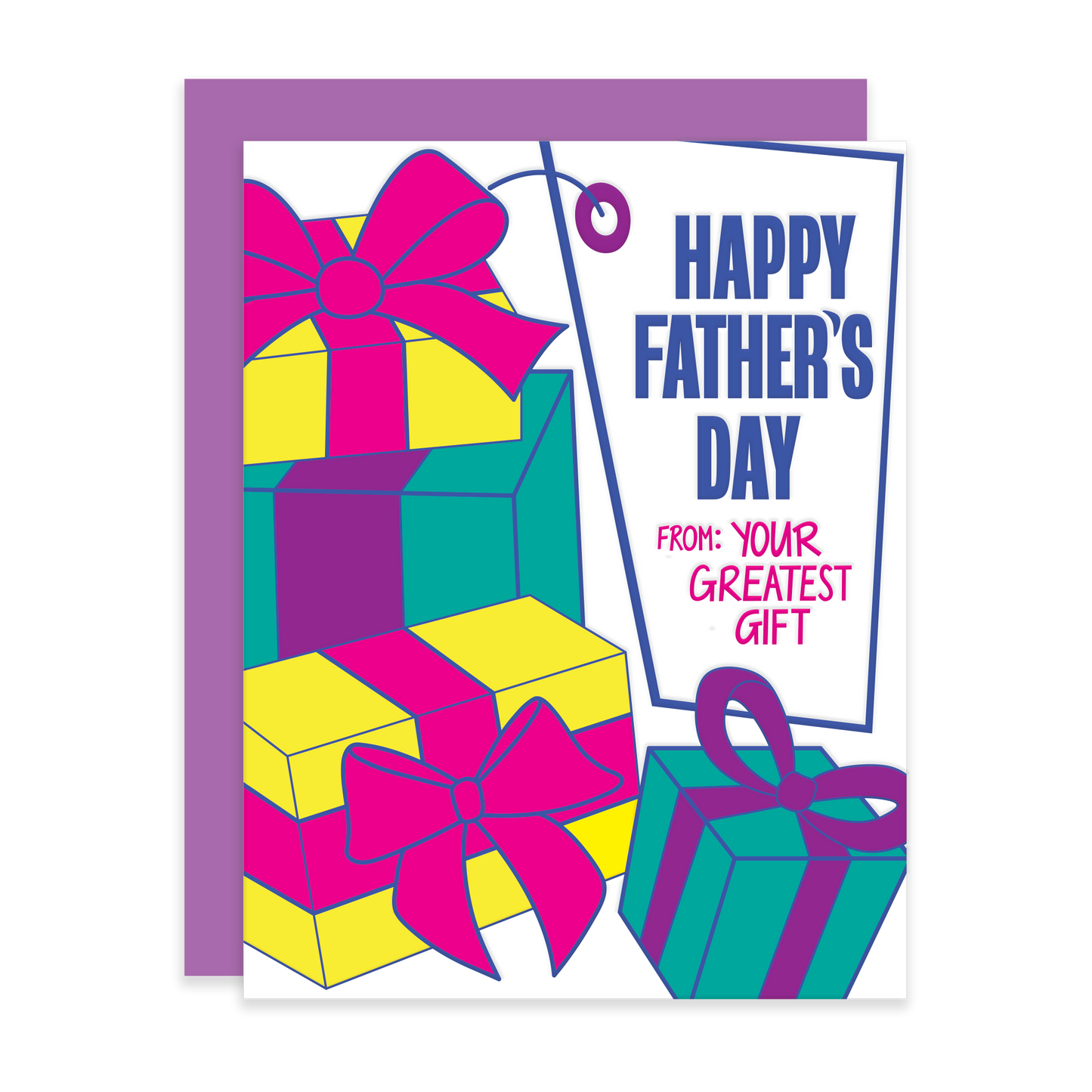 Greatest Gift, Letterpress Father's Day Card