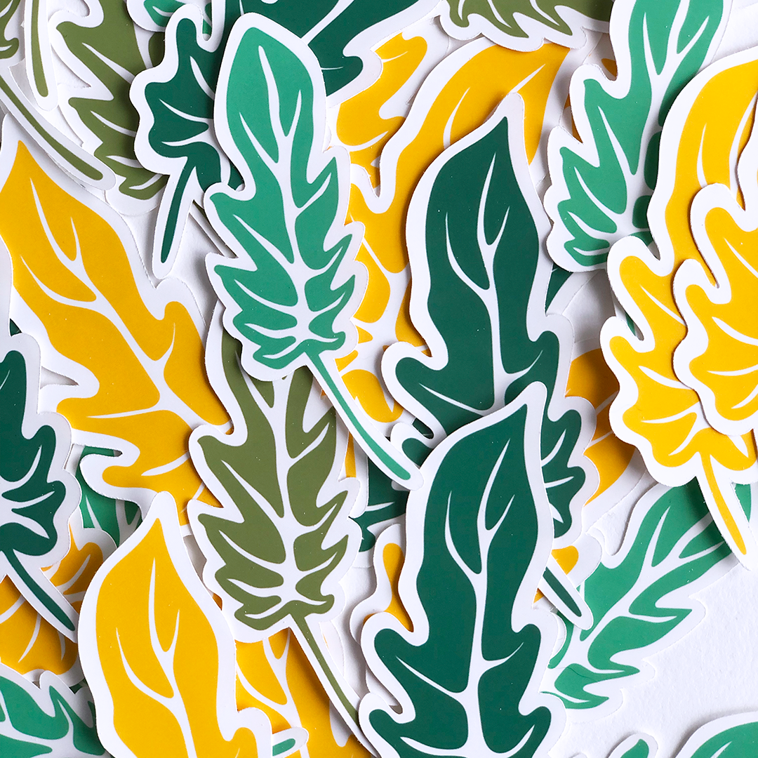 Fall Large Leaf Sticker Pack | Cute Stickers for your Laptop