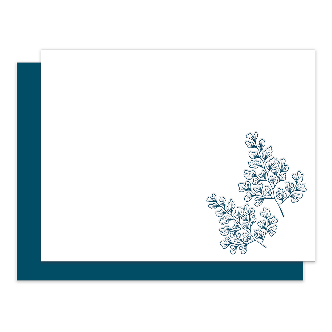 Fern Flat card | Notecard Set of 10