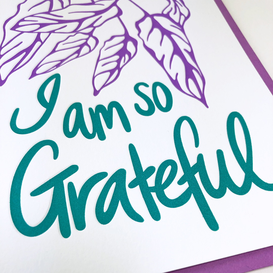 I'm so grateful | Thank you card