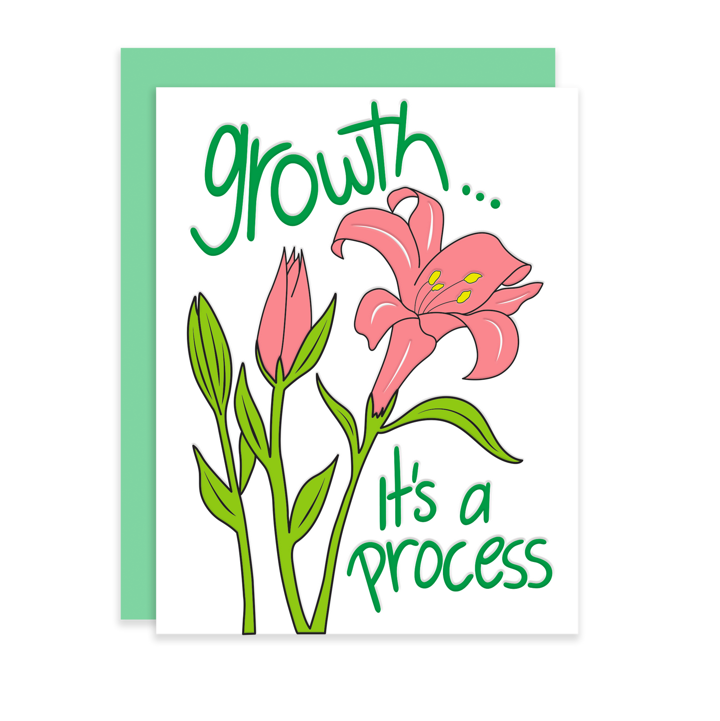 Growth is a Process, Letterpress Card