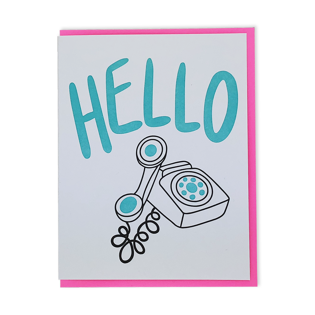 Saying Hello! | Letterpress greeting card