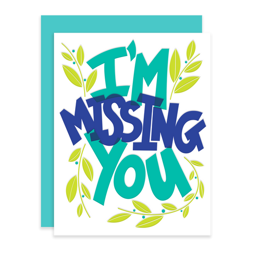 I'm missing you | Letterpress Card