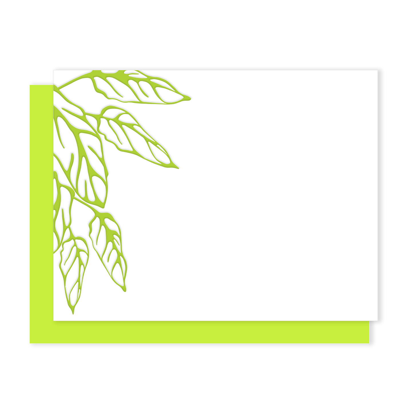 Overhanging Leaves, Letterpress Notecard Set
