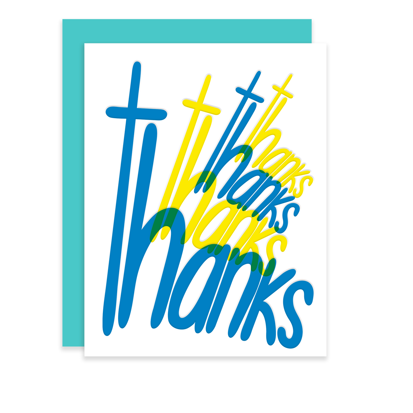 Leaning Tower of Thanks, Letterpress Card