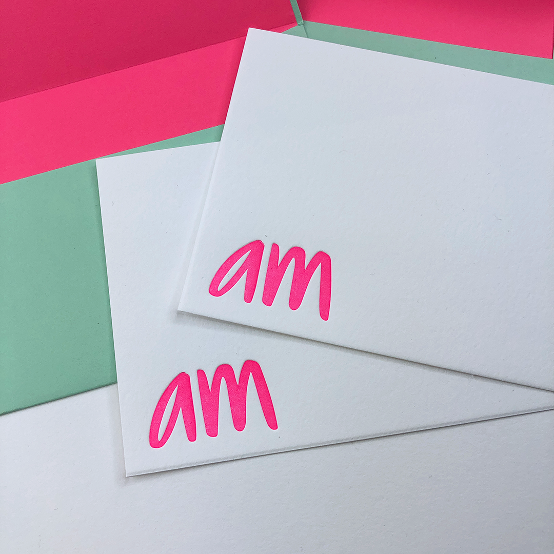 Monogram Stationery (The Brights) | Personalized Notecards