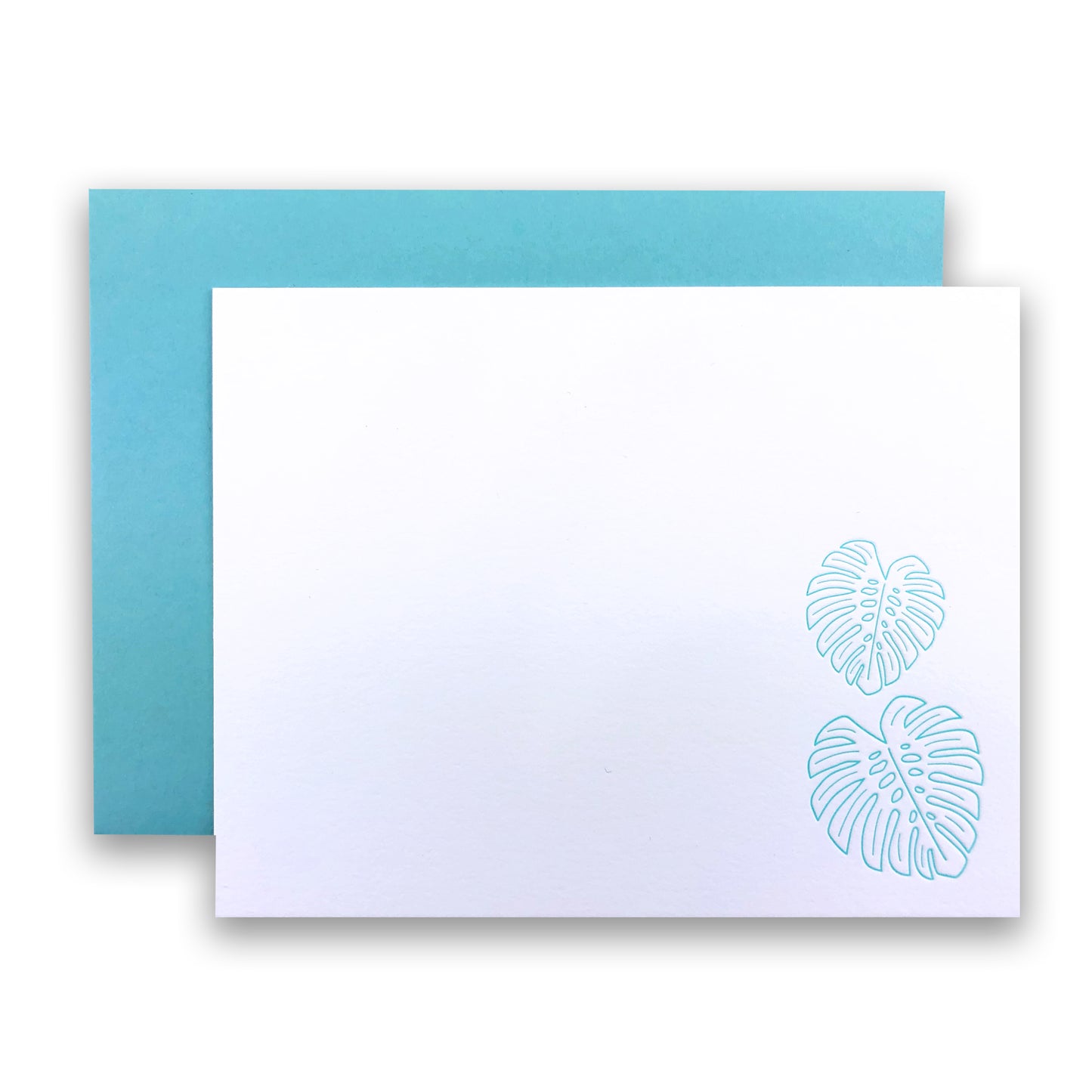 Monstera Leaf Note Cards | Notecard set of 10