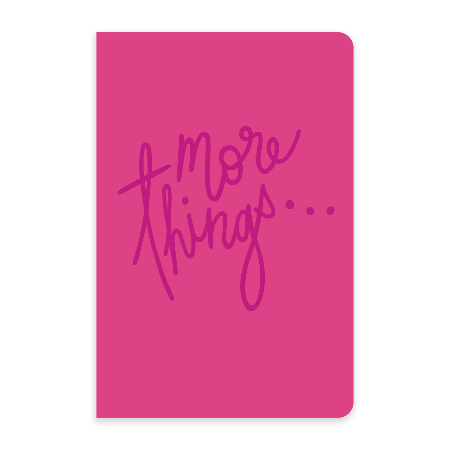 More Things | Letterpress Large Notebook