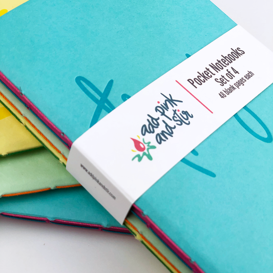 Pocket Notebook Set of 4 | Pocket Journal Set