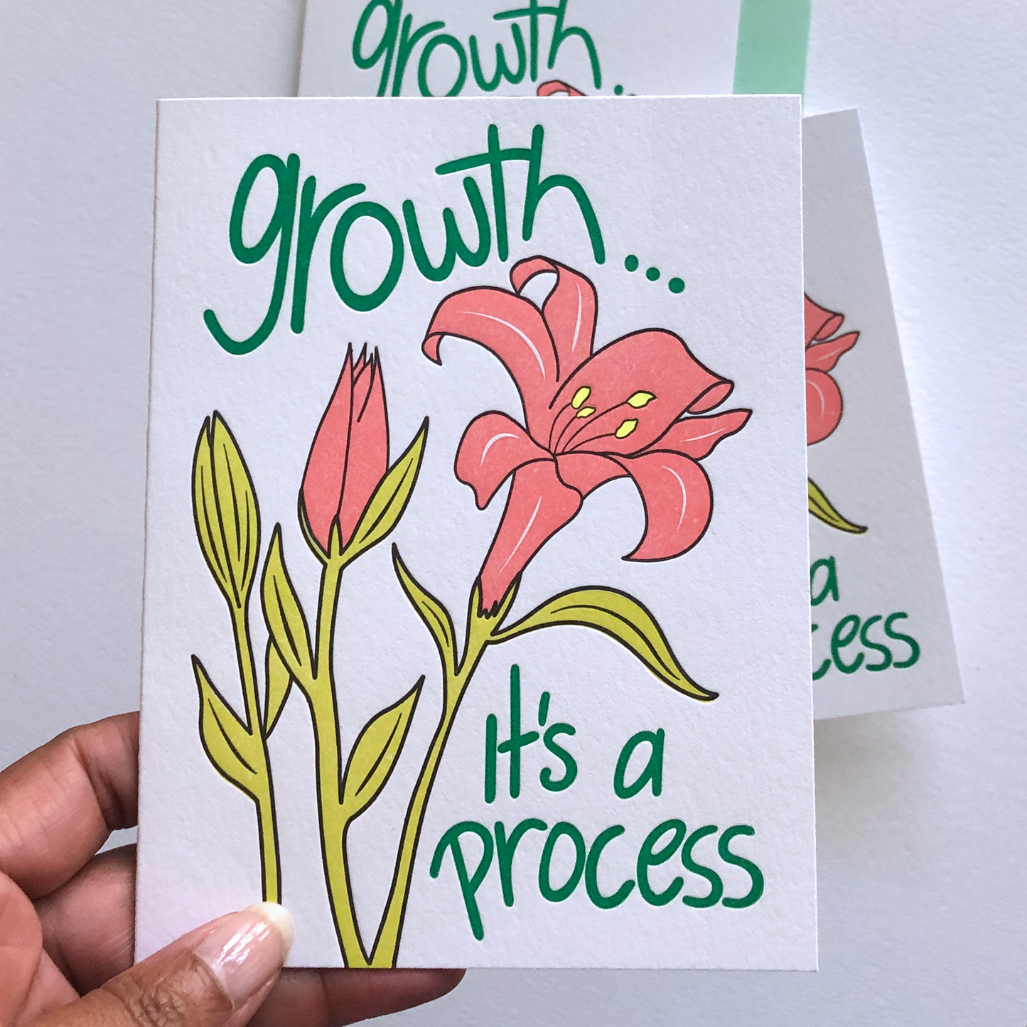 Growth is a Process, Letterpress Card