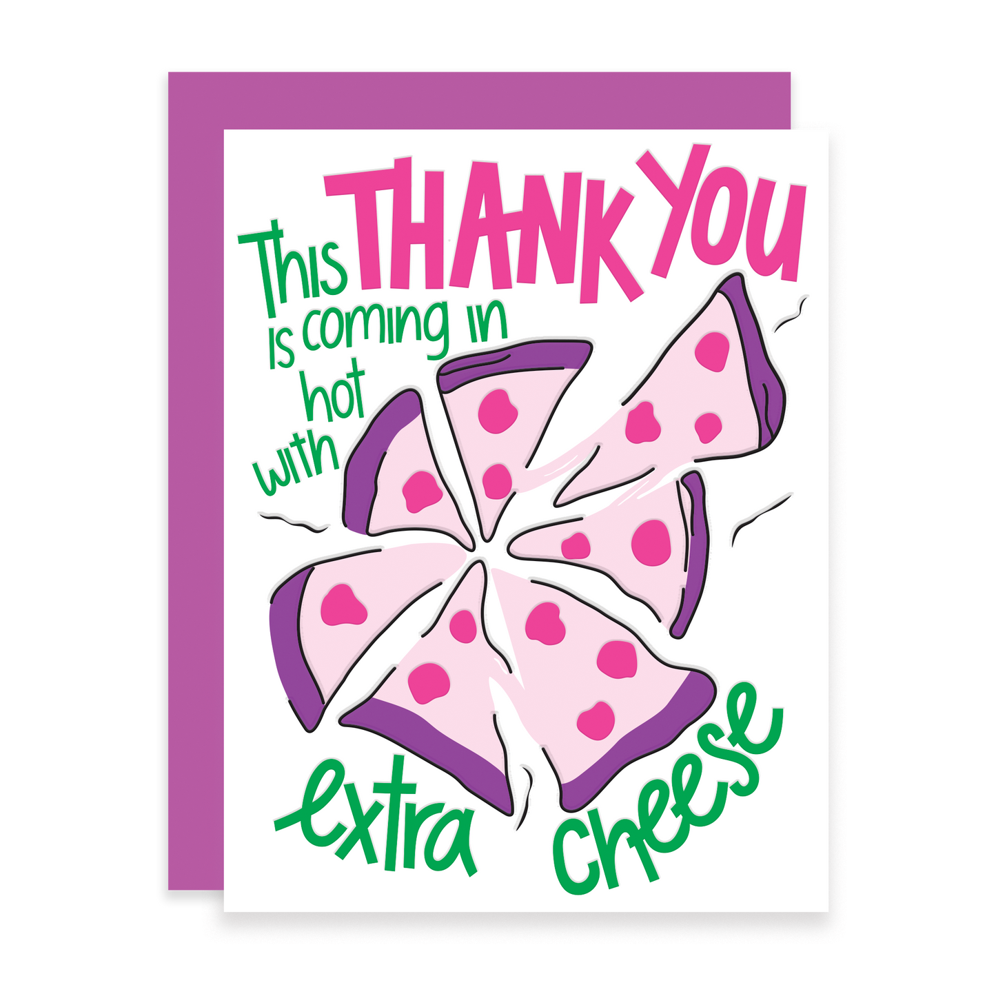 Cheesy Thank You, Letterpress Greeting Card