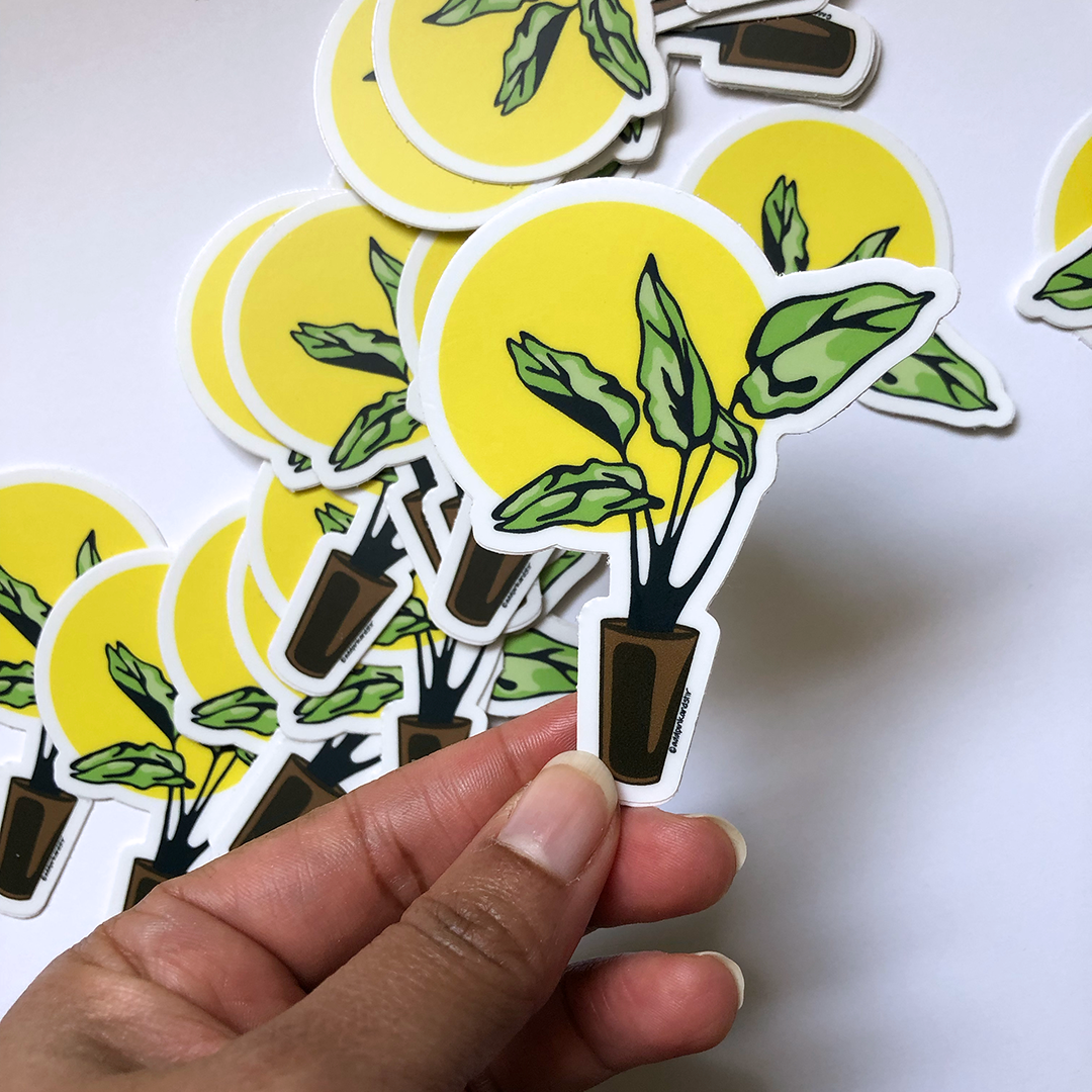 Plant Aesthetic Sticker | Weatherproof, Vinyl Sticker