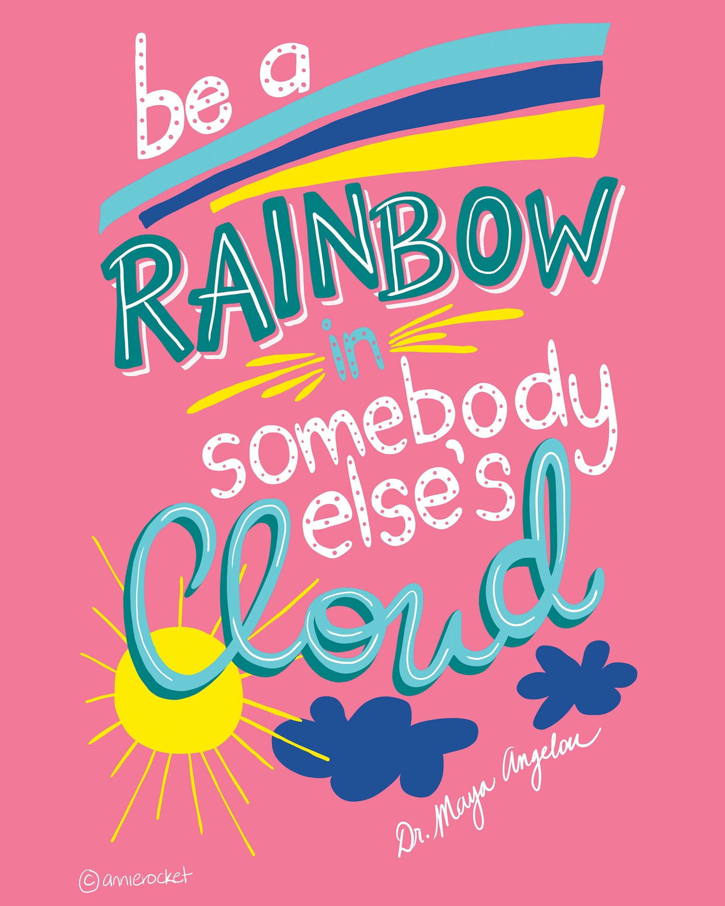 Be a Rainbow | Art Print | Digital Download