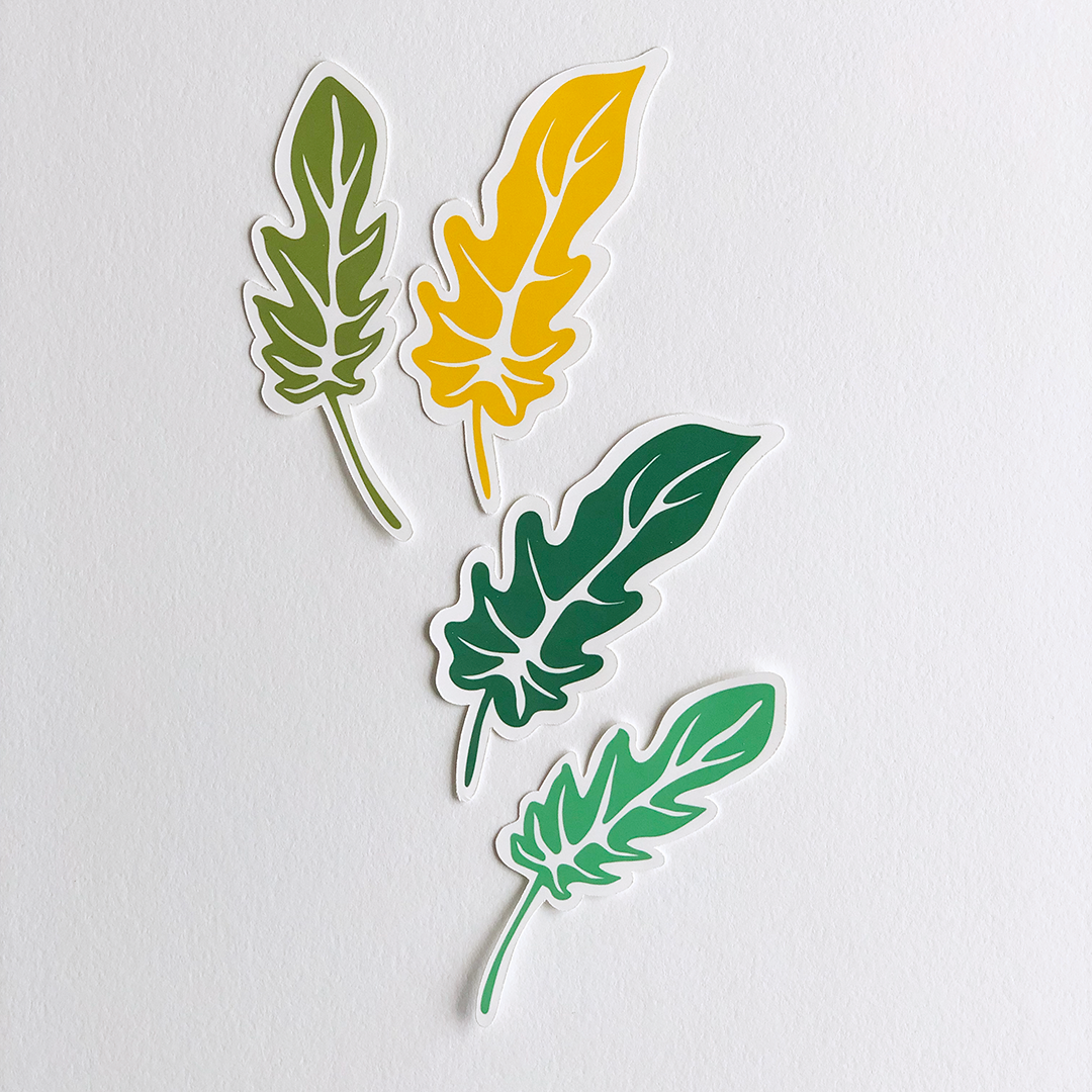 Fall Large Leaf Sticker Pack | Cute Stickers for your Laptop