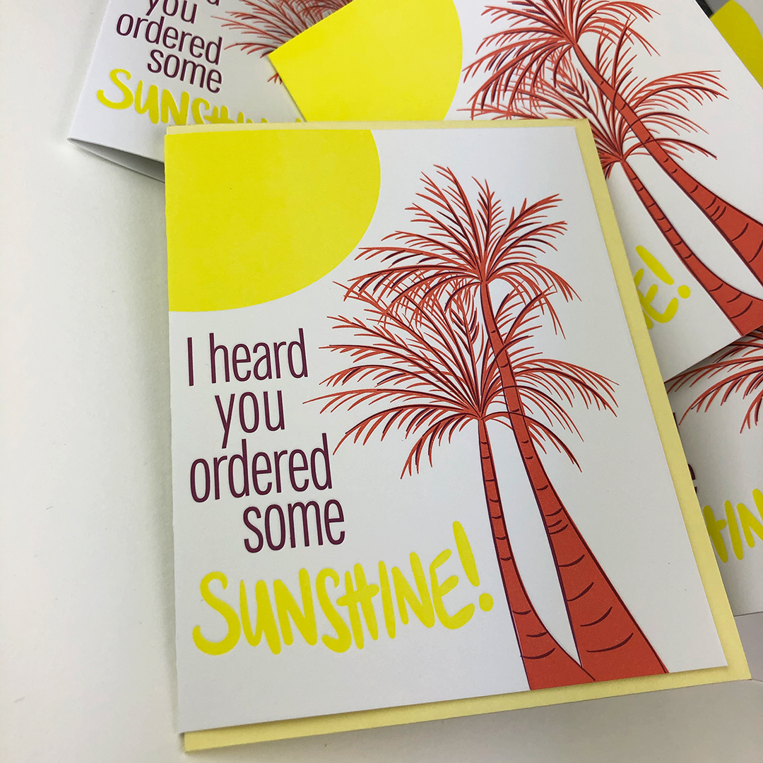 Sunshine on a cloudy day | Greeting Card