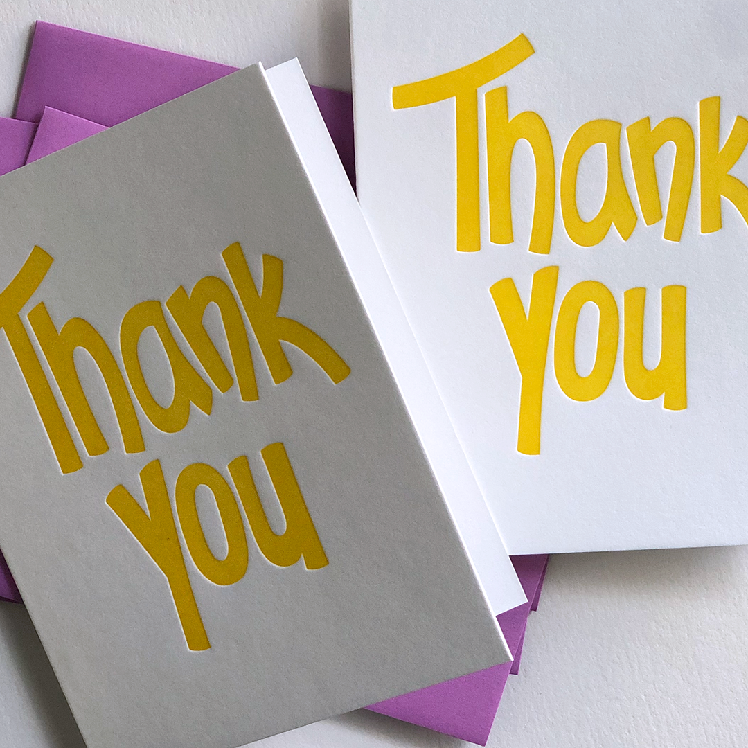 Thank You Card | Letterpress Greeting Card
