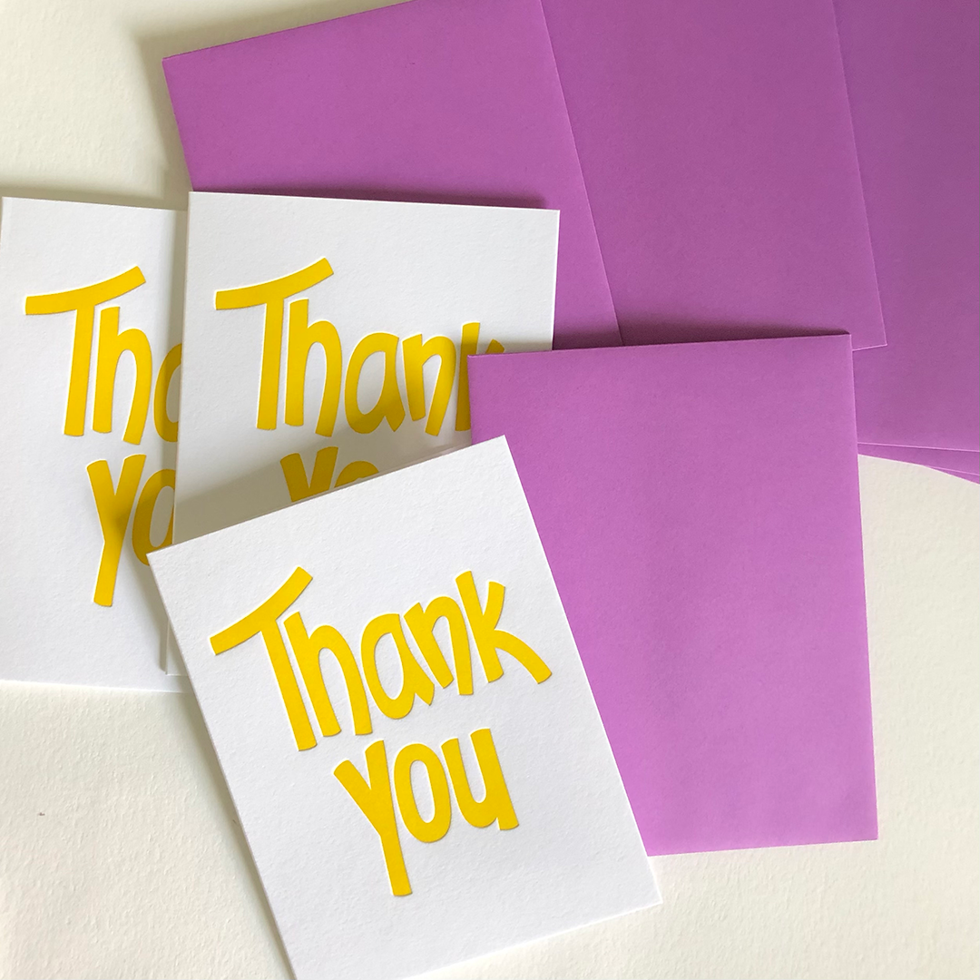 Thank You Card | Letterpress Greeting Card