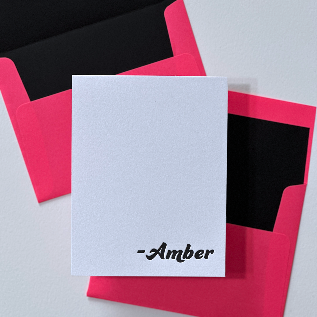 Amber | Personalized Note Cards Set