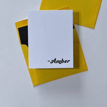 Amber | Personalized Note Cards Set
